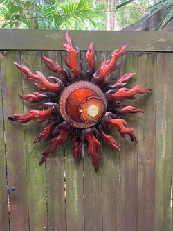 Enameled metal  art piece
