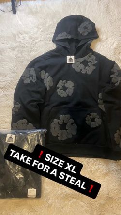 Denim Tear Hoodie All Black