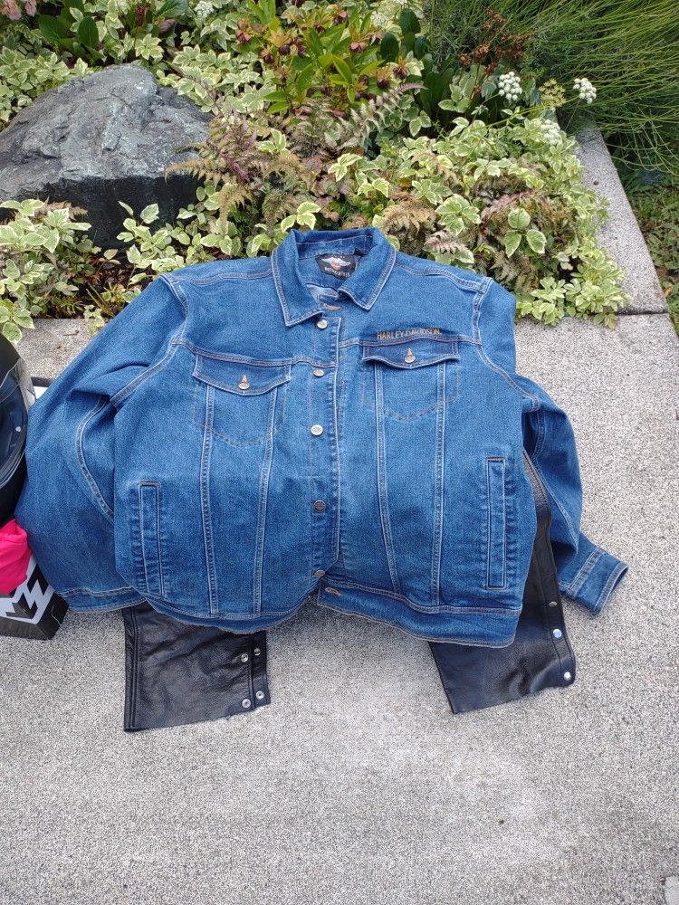 Harley-Davidson Denim Jacket Men's Size 3 XL