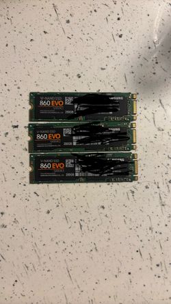 860 EVO 250GB M.2 SATA SSDs.
