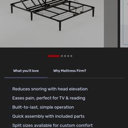 King Size Adjustable Bed Frame- New In Box
