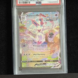 2021 POKEMON SWSH FA/SYLVEON VMAX EVOLVING SKIES-SECRET PSA 9