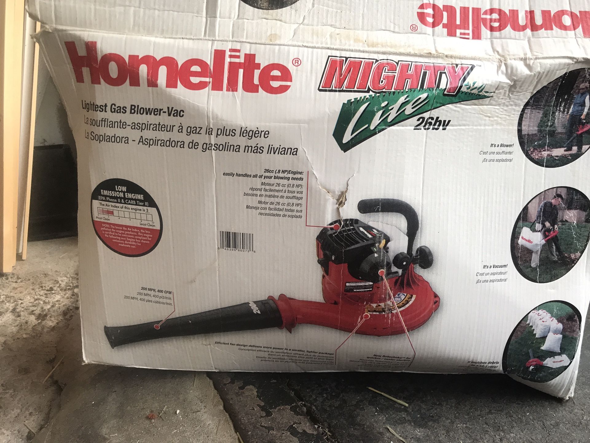 Homelite gas blower