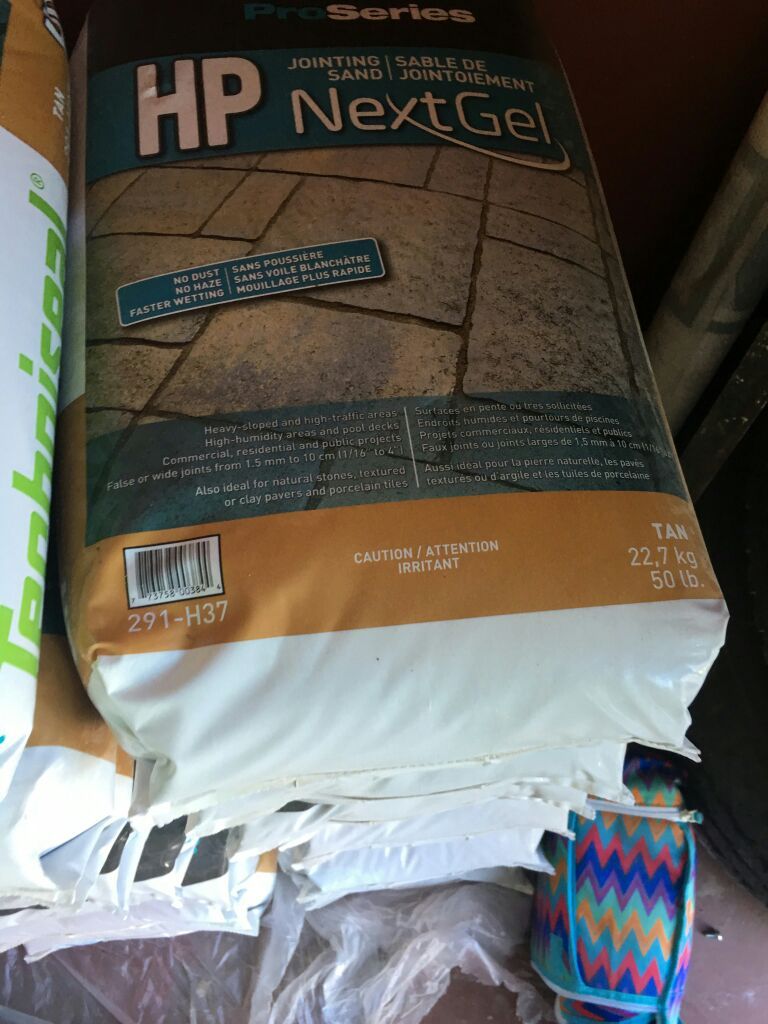 Arena para sellar los ladrillos y pavers Jointing sand