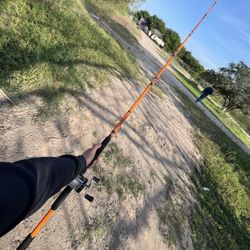 catfish pro 600CTS round bait caster rod and reel combo 