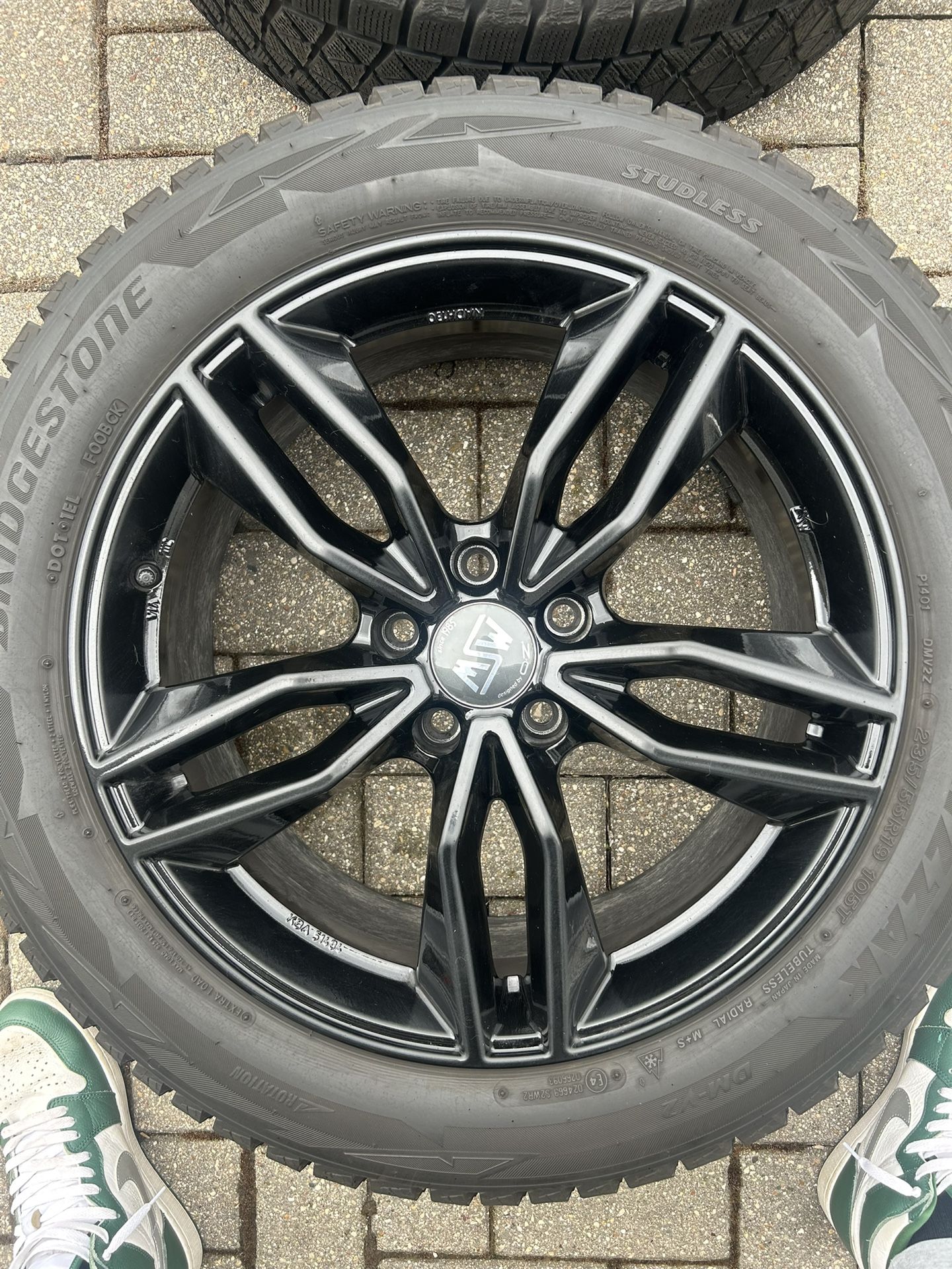 MSW 235/55/R19 5x120 Bolt Pattern Rims With Bridgestone Tires