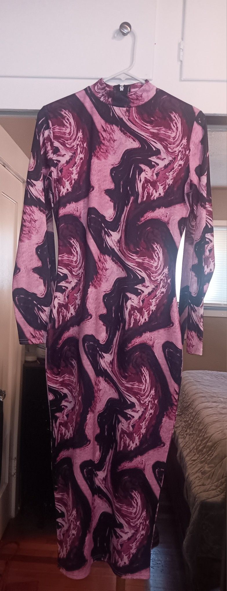 Multi-Color Fitted Bodycon Maxi Dress