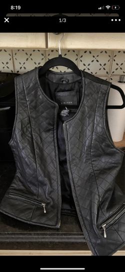 Leather vest from The Limited size XS