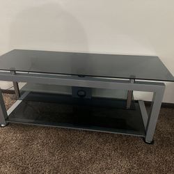 Glass Top Entertainment Stand