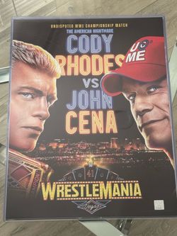 WWE Wrestlemania Event Poster
