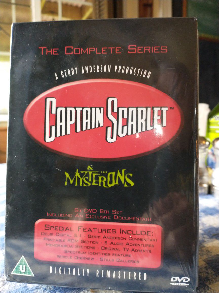 Captain scarlet DVD 6 disc Box Set New Gerry Anderson Collection.  Region 2 Collection, So Will Not Play On US Players! See Photos For More Info. FREE
