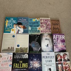 fictional books for sale $8 each 