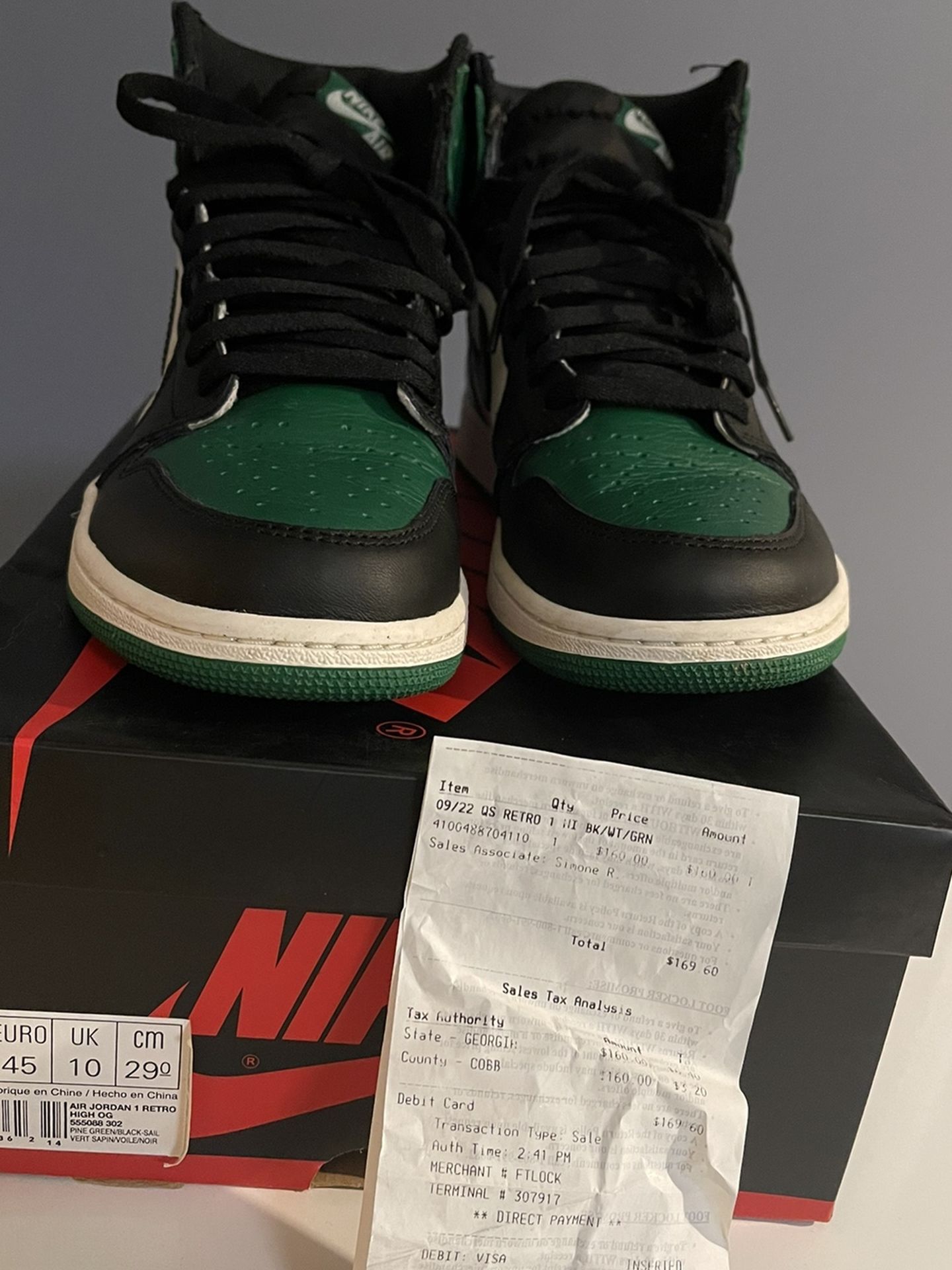 Jordan 1 Pine Green Super Rare VNDS