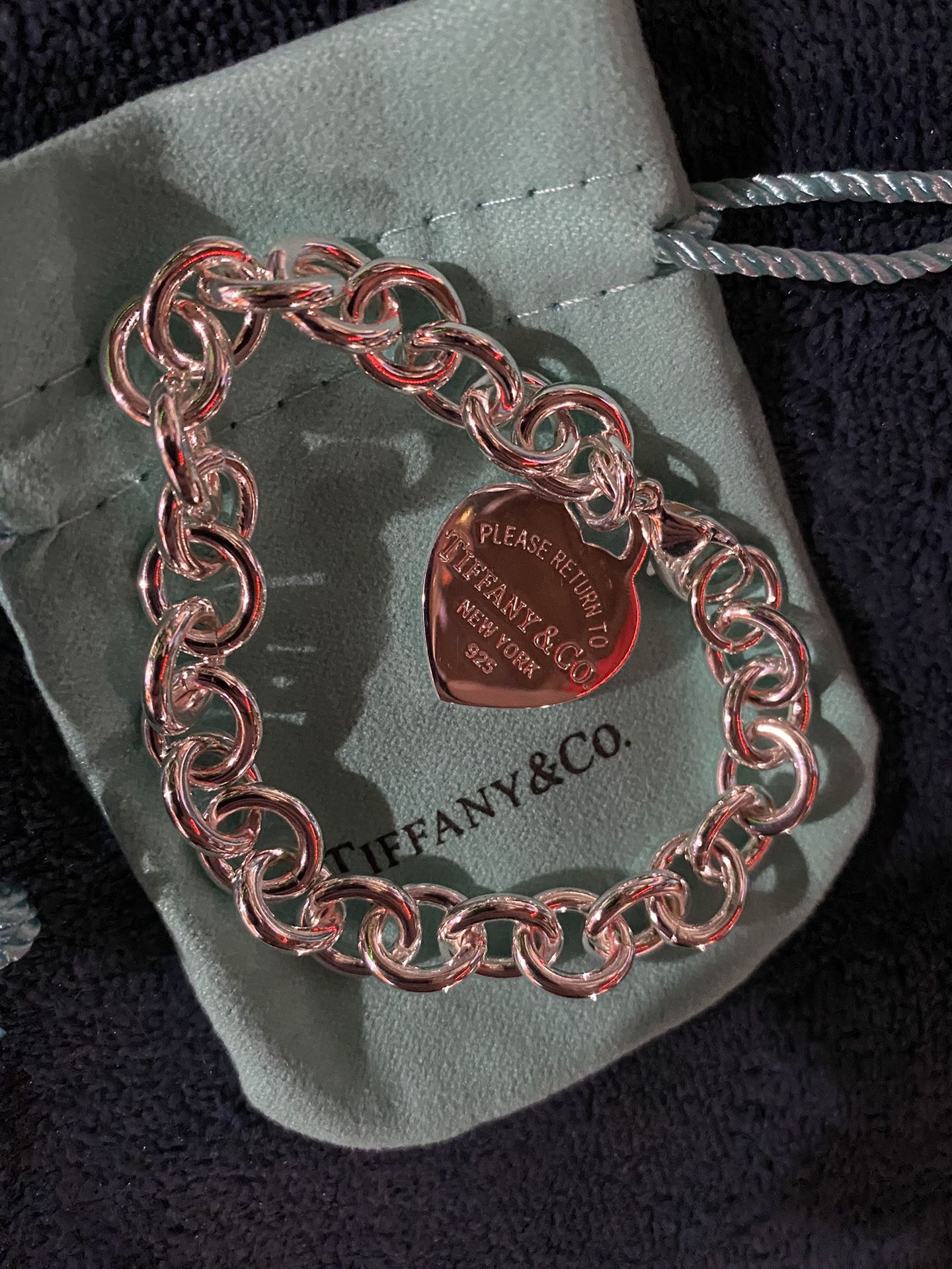 Return To Tiffany And Co Bracelet NY, Ag925 Heart Pendant Earrings Ag750 Ag925 