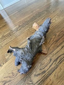 Rare Natural Tree Burl Wood with Mineral Inclusions - Unique Shape for Art