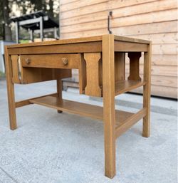 Antique Mission Style Oak Desk/ Liberty Table