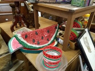 Entire lot of Watermelon decor approx 15 to 20 pcs