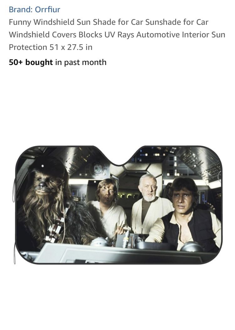 Star Wars Car/Truck windshield Sunshade☀️