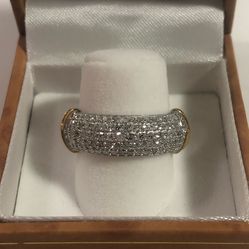 1 Ct sz 7.5 PGL Certified Lab Grown Diamond  Sterling Silver Ring