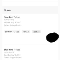 Hamilton Broadway Tickets 