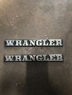Jeep Wrangler yj plastic nameplate