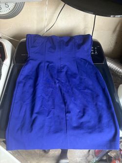 Royal Blue Strapless Lauren Ralph Lauren Dress