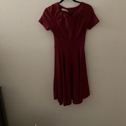 Red 1950s Vintage Dress