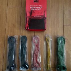 Resistance Bands NEW 5 Pieces 