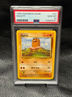WOTC DIGLETT 47/102 1999 BASE SET PSA10