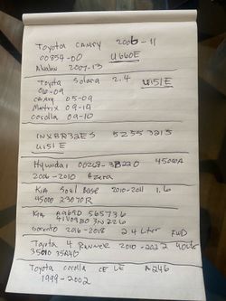 New transmission for sale look at my list to see if I have yours