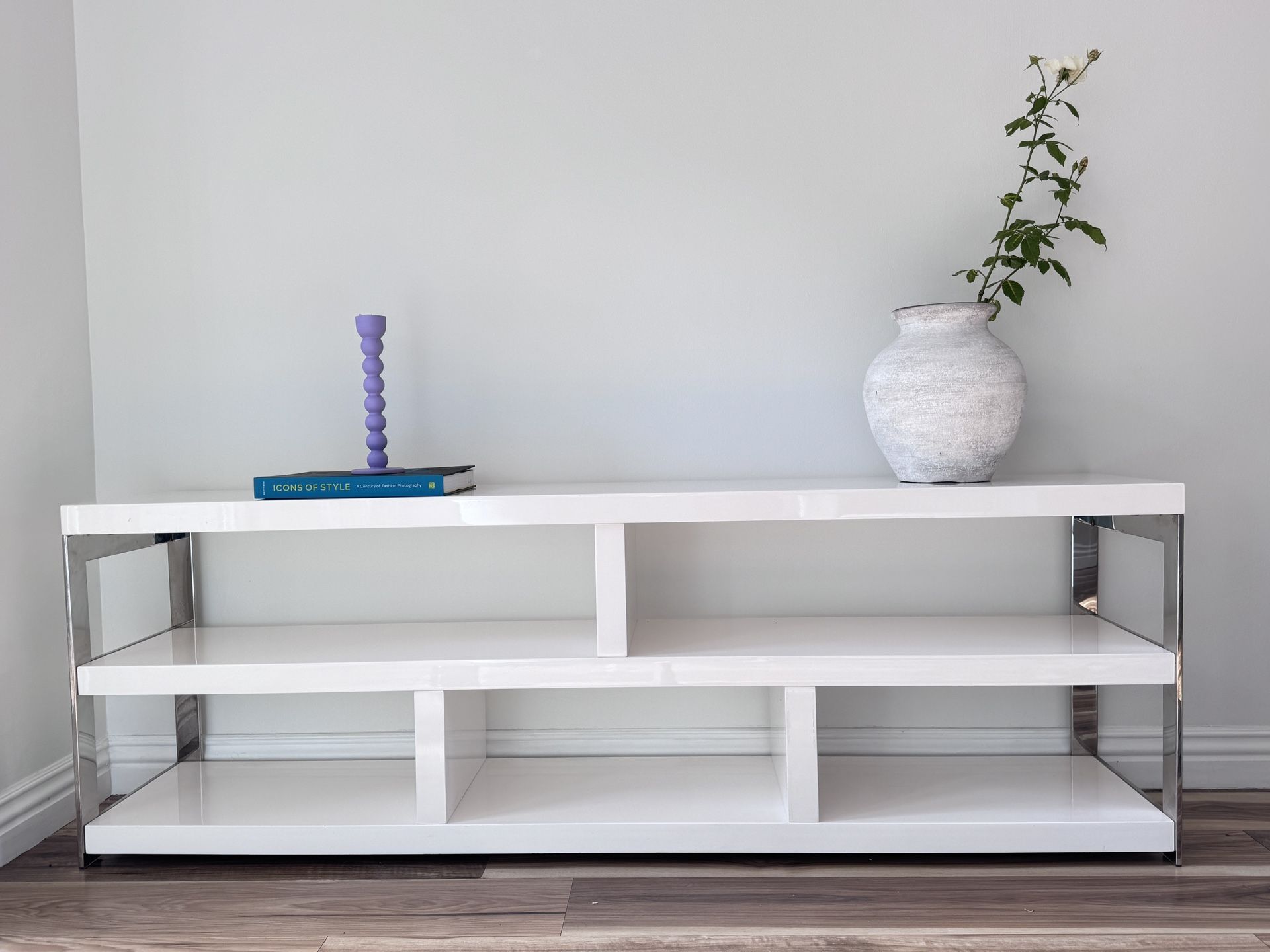 Scandinavian Designs Modern White Console Table