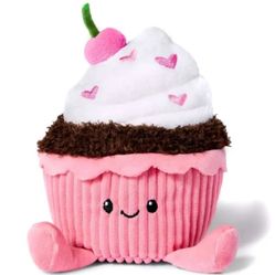 Giggle Scape Plush 7" Waffle Toy with Whipped Cream & Berries plush, Heart shape Doughnut plush, Cupcake Exclusive 7.5-Inch Plush