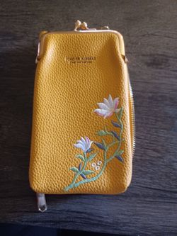Forever Jiangsao Yellow Floral Crossbody Phone Bag