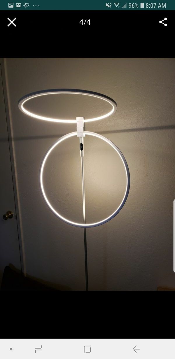 Brightech Eclipse Led Floor Lamp Super Bright Dimmable Modern Brightech Eclipse Led Floor Lamp Super Bright Dimmable Modern Light For Living Room Or Office Tasks Contemporary Silver In Bakersfield