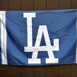 Dodgers 3 X 5 Blue La Logo Flag 