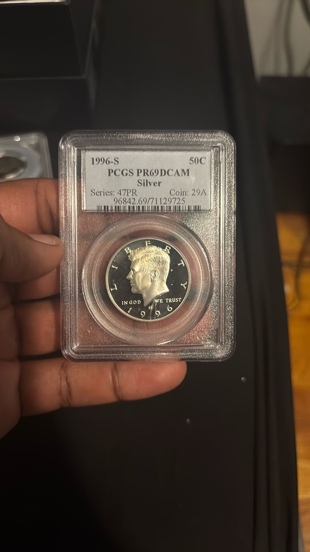 Silver Proof 1996 Kennedy US Half Dollar
