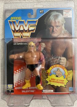 WWF Hasbro Greg The Hammer Valentine MOC Sealed