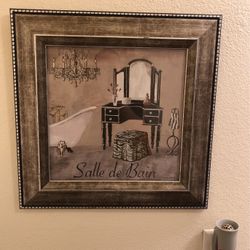 Bathroom wall picture 