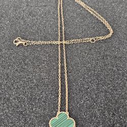 New Van Cleef 14k Yellow Gold Necklace