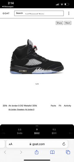 2016 Air Jordan 5 OG 'Metallic' 2016