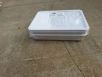 Hans Grill Pizza Dough Proofing Box - Pack of 2 Stackable BPA-Free Trays with Covers - Perfect as a Bread Proofing Box and Dough Container - Premium Q