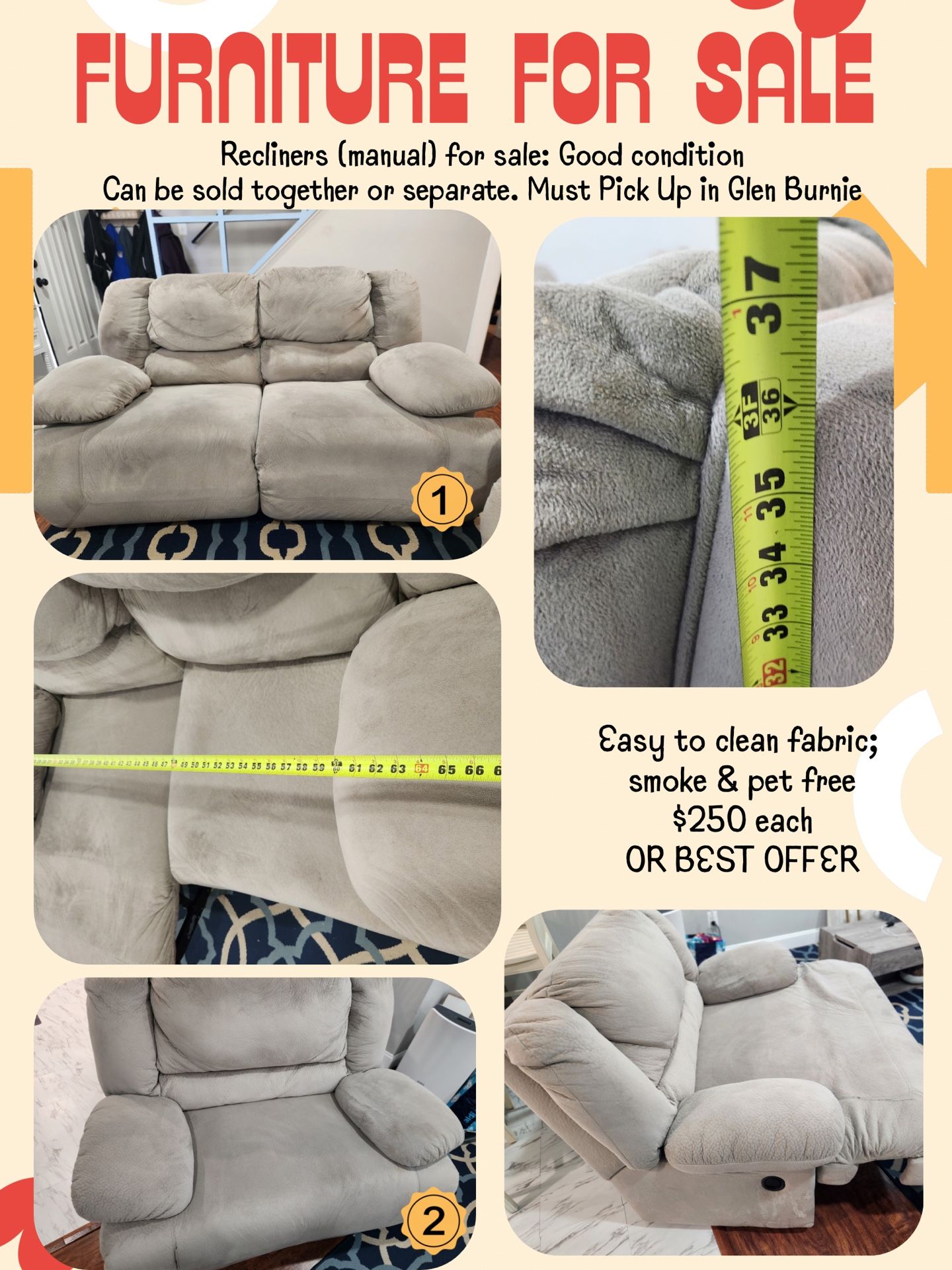 Recliners for sale