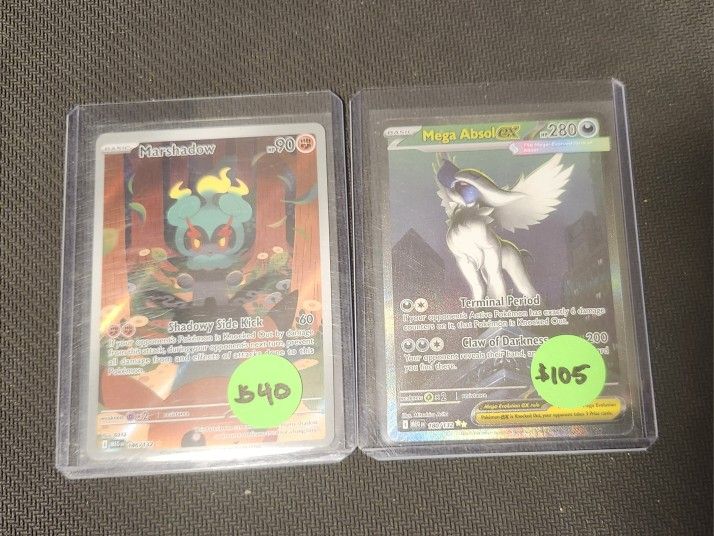 MEGA EVOLUTIONS MEGA ABSOL & MARSHADOW POKEMON