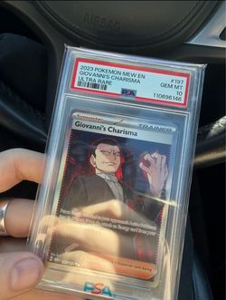 PSA 10 Giovanni's Charisma 197/165 Ultra Rare Pokemon Card