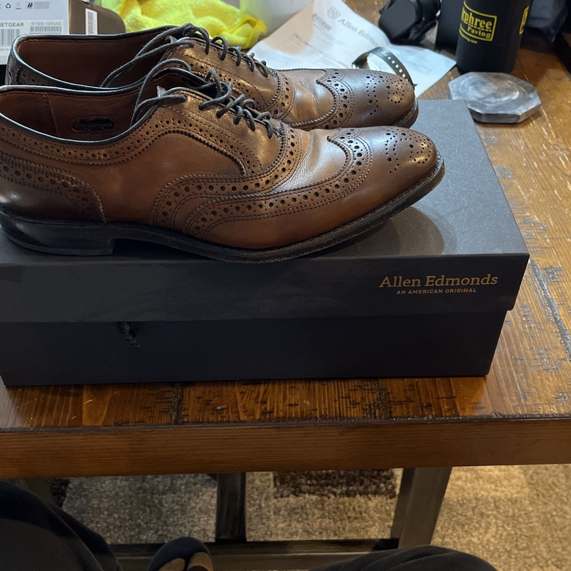 Allen Edmonds McAllister 9B Wingtip Bourbon