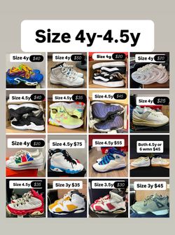 Jordan’s Nikes cheap size 4y 4.5y
