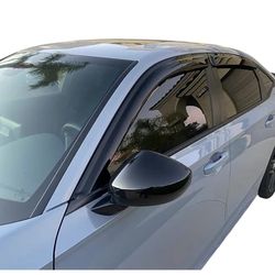 2022-2026 Tape-On Rain Guards for Honda Civic Sedan Side Window Visor Deflectors 