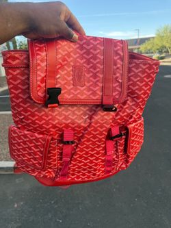 Goyard Red Backpack