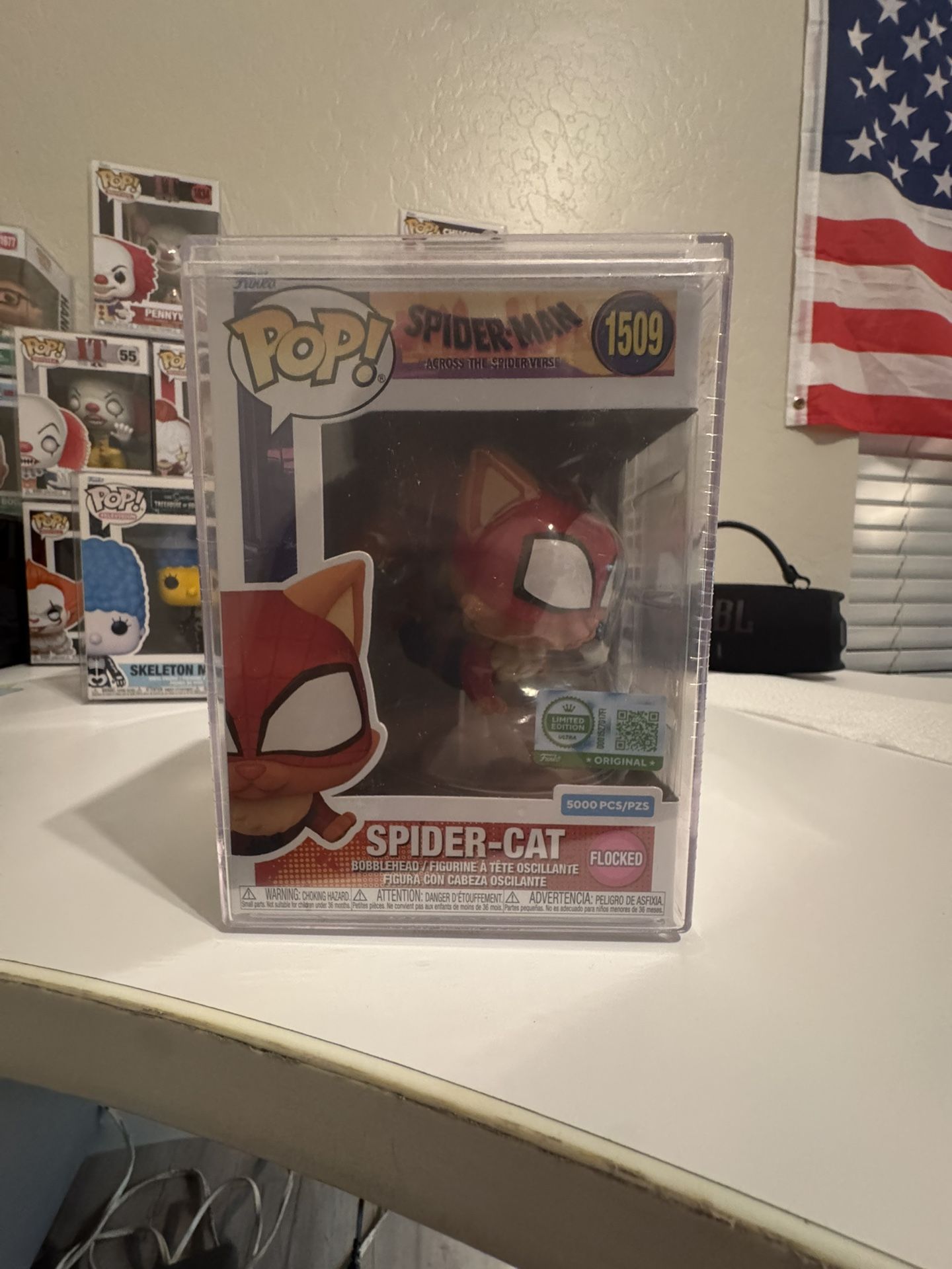 Funko POP! Ultra Flocked Spider Cat Spiderverse #1509 LE 5000