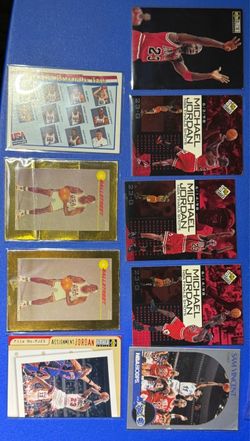 Michael Jordan cards all have damage or slight edge wear $18 for all !